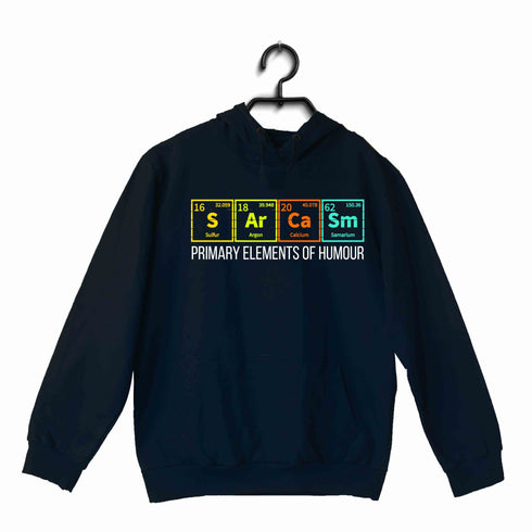 Nerd Physics PRIMARY ELEMENTS OF HUMOUR UNISEX HOODIE Sweatshirts